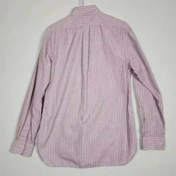 Lot of 2 Polo Ralph Lauren Men’s Button Up Dress Shirts Slim Fit Sz 16 Prpl Blue - Picture 5 of 16